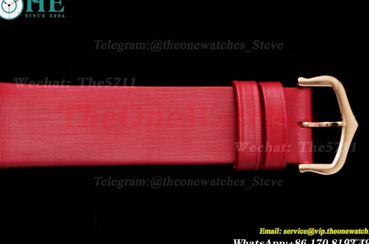 Dumont RG SA AF Quartz Santos Dial Dia Silver Red 0308